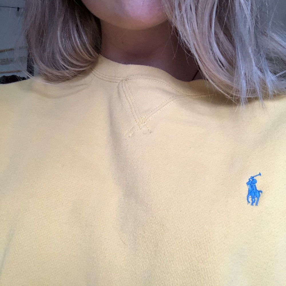 Yellow Ralph Lauren Polo sweatshirt